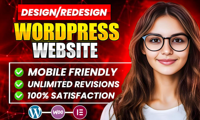 design redesign wordpress website, website development as a full stack developer