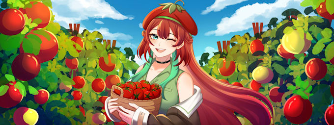 draw anime art illustration for oc, pfp, vtuber or fanart