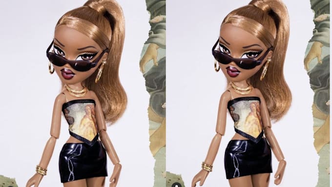 draw anyone in bratz doll style