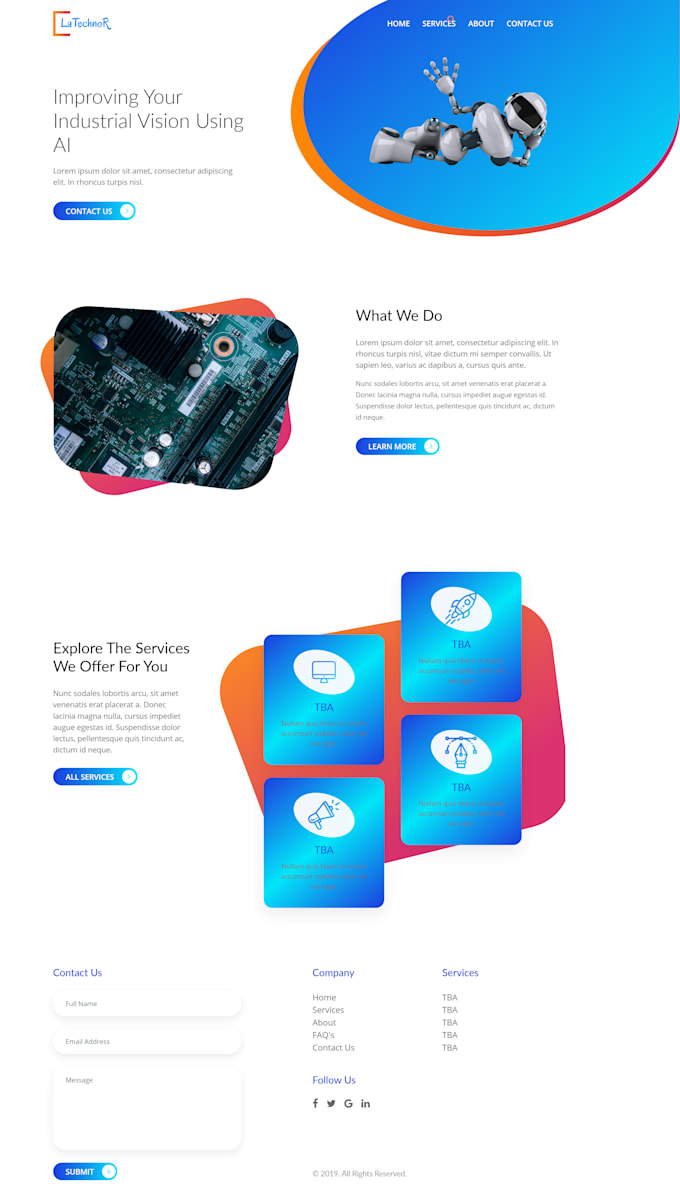 Convert landing page design, figma to html, css, bootstrap or reactjs ...