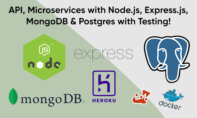Build any nodejs, expressjs, sql and nosql based backend api by ...