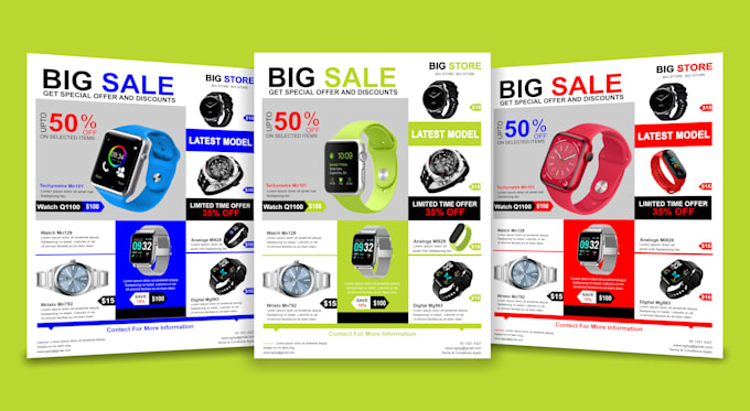 design business, company and product flyers