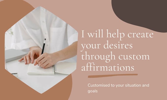 create custom affirmations and inner conversations for your manifestations