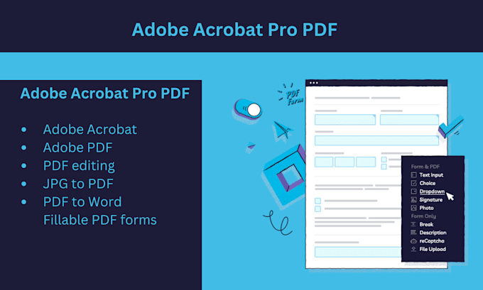 Create professional fillable pdf document with adobe acrobat by ...
