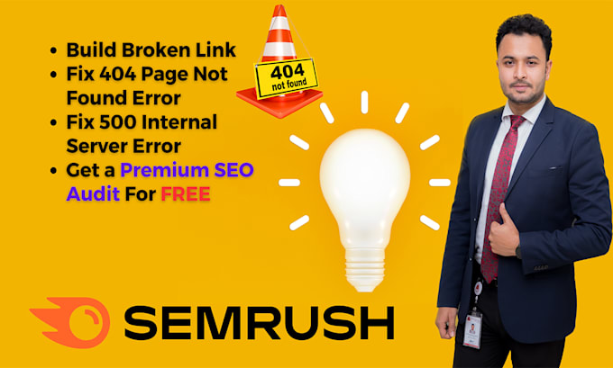 build broken link, fix 404 page not found error,500  error