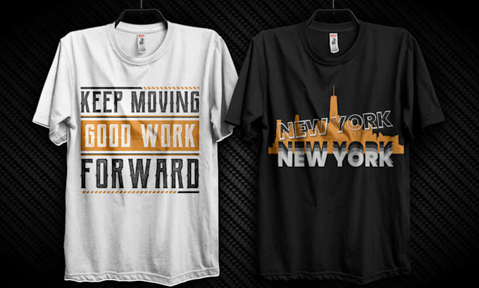 Do 2 custom minimalist typography t shirt design by Rasel_miah20 | Fiverr