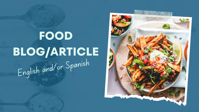 Spanish article on sale about food