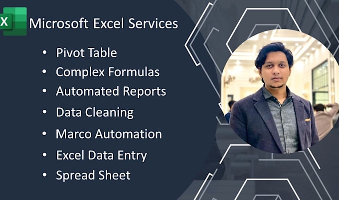perform data entry, cleaning of data, and formatting in excel