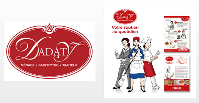 make business logo compagnie and brand 4 cosmetics, intérim, or others