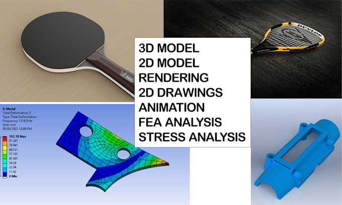 do 3d cad model and unique product designing