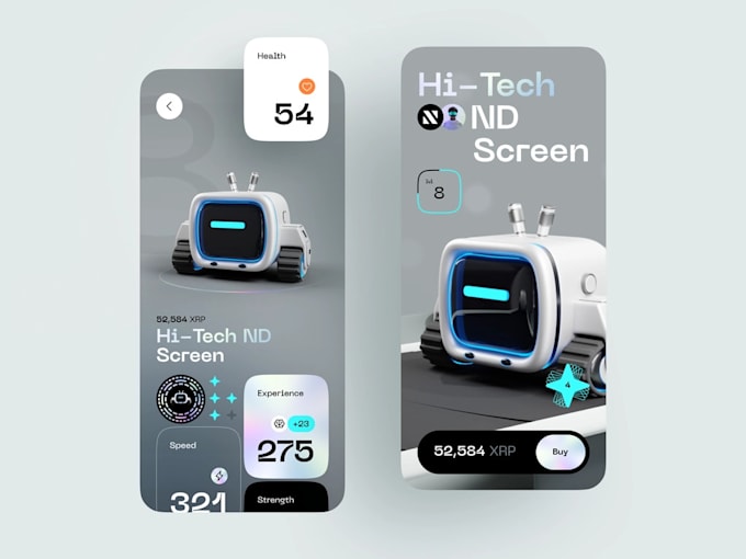 do UX UI design for both android and IOS mobile application