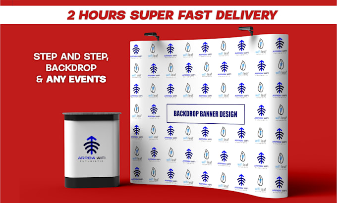 design custom step and repeat banners or backdrop for events