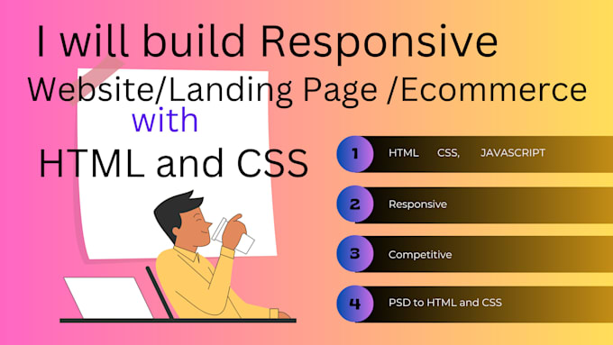Build responsive website with html and css by Webdesignerjik | Fiverr