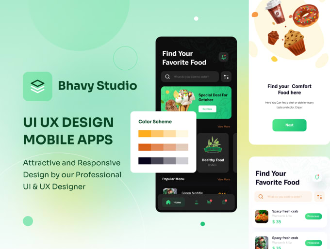 Do ui ux design, mobile app ui ux design in figma by Bhavystudio | Fiverr