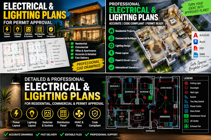 design electrical and lighting plans for your house