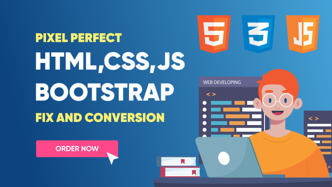 Code html css from figma, psd or sketch files and fix any bugs or ...