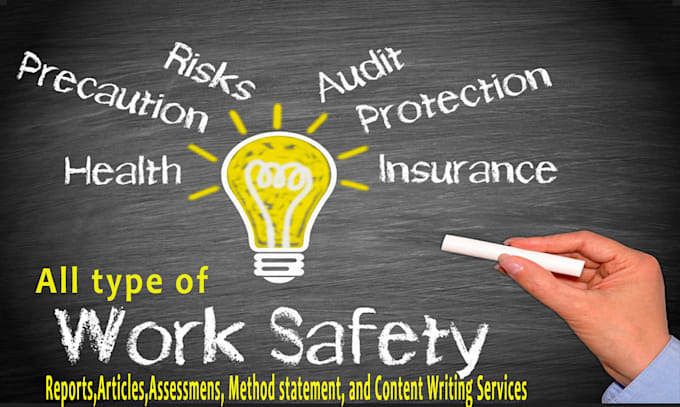 create health and safety reports, risk assessments and method statements