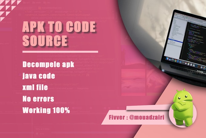 Convert your apk to an android studio code source by Mouadzairi | Fiverr