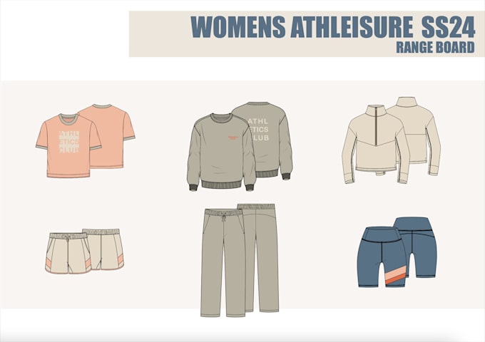 Create activewear cads and technical illustraions by Lindsaykreunen ...