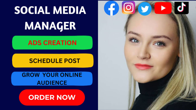 Social media manager website seo content creator instagram facebook
