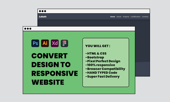 Convert figma to html, canva to html, psd to html using bootstrap 5 by ...