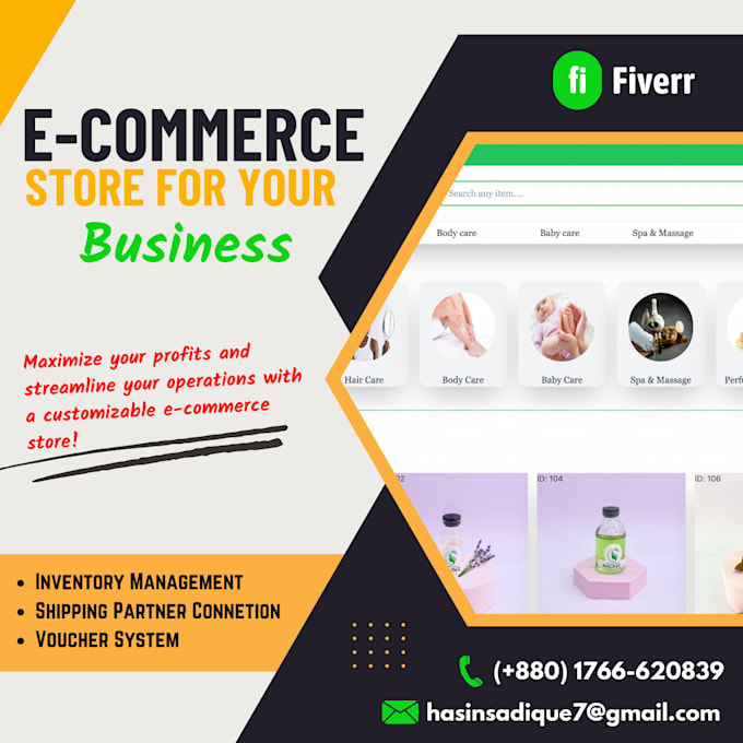 Develop custom ecommerce website by Hasin_sadique | Fiverr