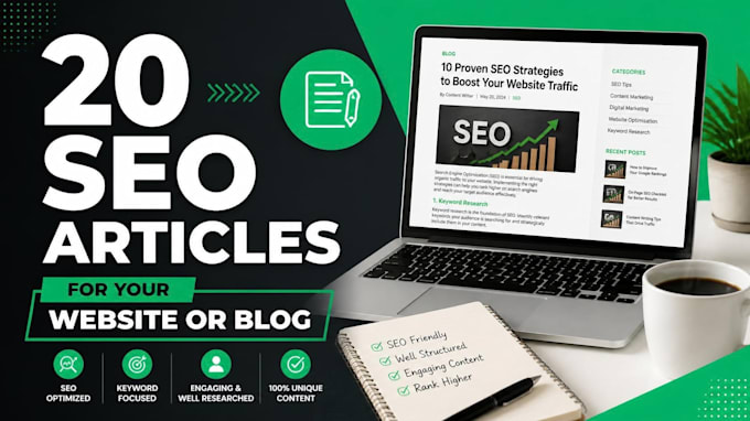 provide 20 unique SEO articles for google adsense approval