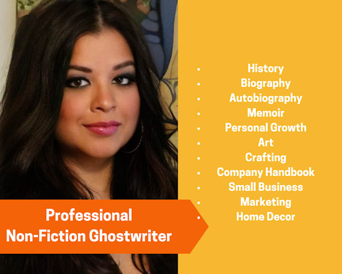ghostwrite or write an ebook on your nonfiction topic