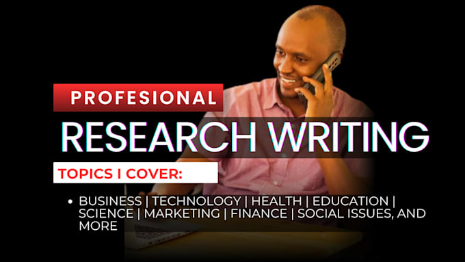 do research writing on your topic