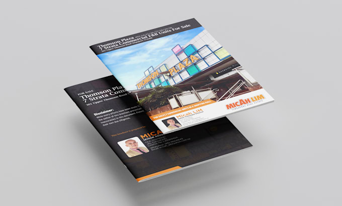 design commercial offering memorandum, flyer, brochure