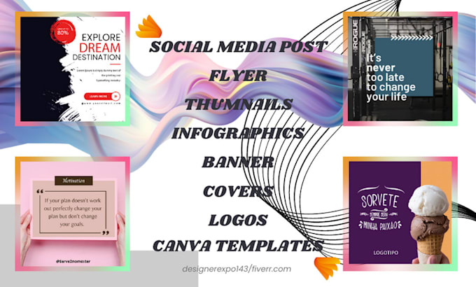 social media posts and canva templates