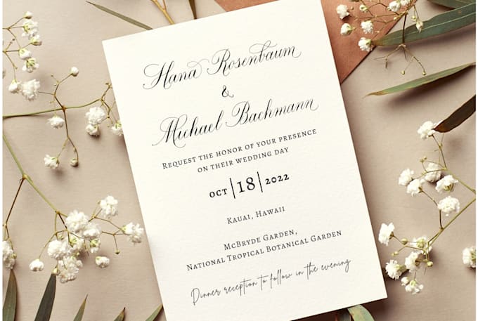 create your wedding stationery with calligraphy
