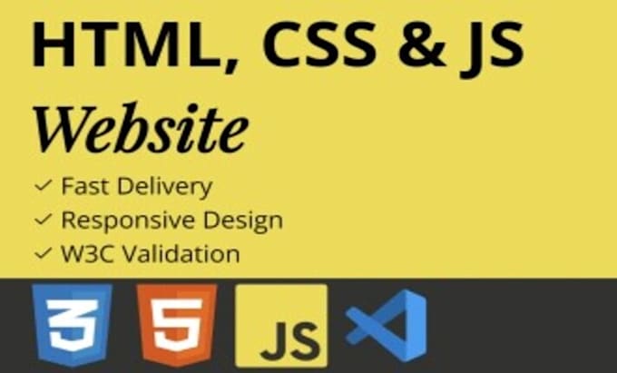 Develop responsive website with html css and javascript by Ahmad_w ...