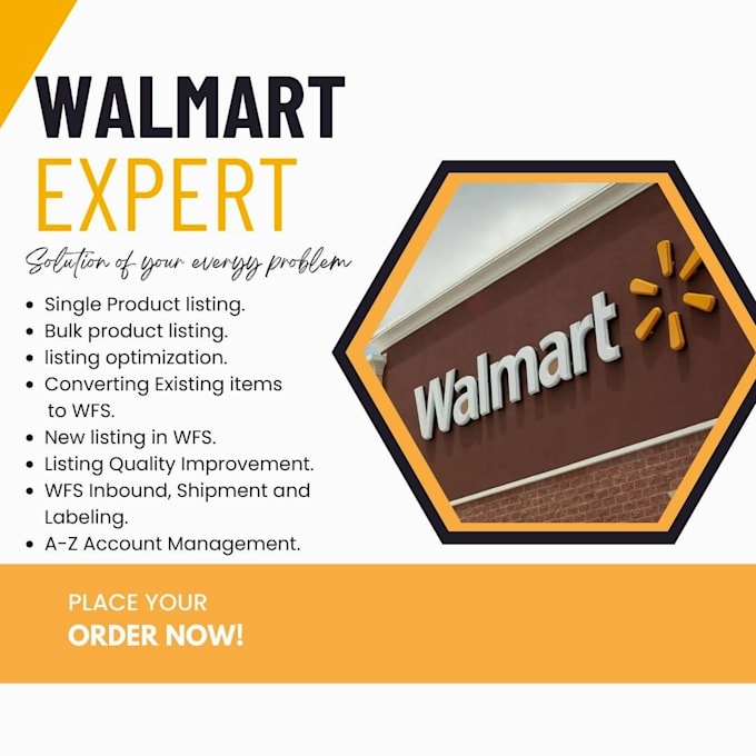 list products on walmart, optimize them and manage walmart PPC