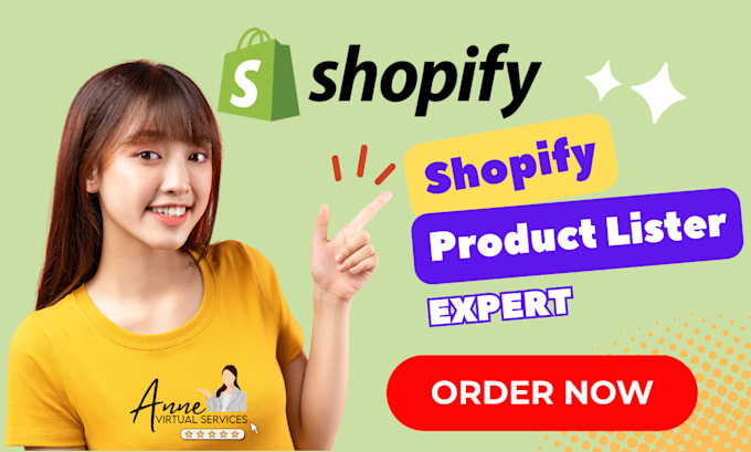 be your shopify virtual assistant for store management and product listing