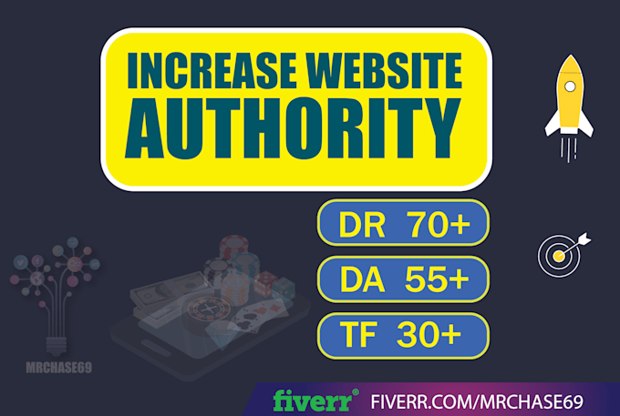 increase da moz and  DR domain rating ahrefs using high authority seo backlinks