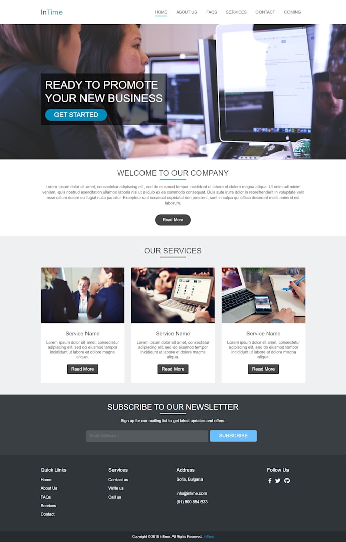 Do professional html and css services for your website by Denislavcenov ...