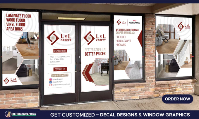 Design attractive decals, signage, and window graphics by ...