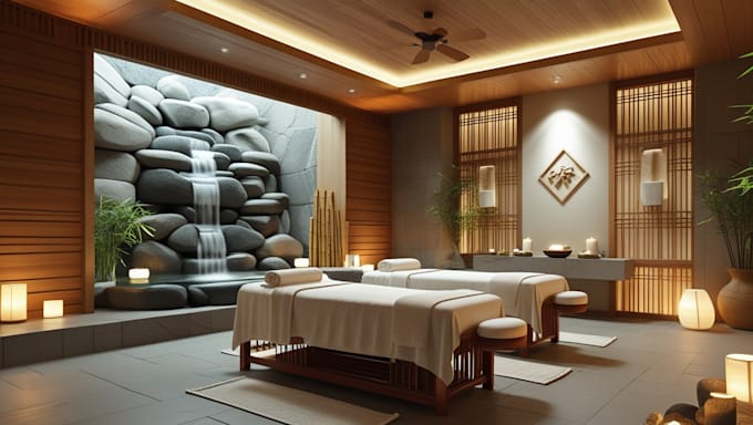 interior design rendering homes spas and offices