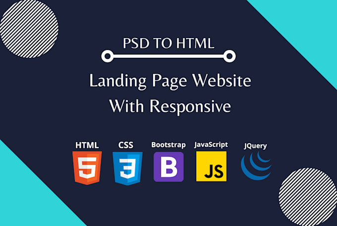 Do cover page using html css js bootstrap 5 and using wordpress too by ...