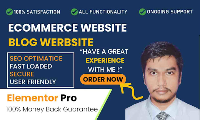 design a responsive wordpress website or ecommerce store