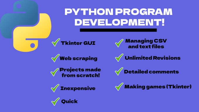 Create simple or complex python codes for you by Kingvg | Fiverr