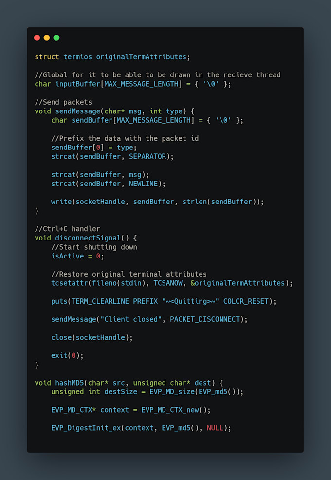 Write you a command line program in c by Tempetas | Fiverr