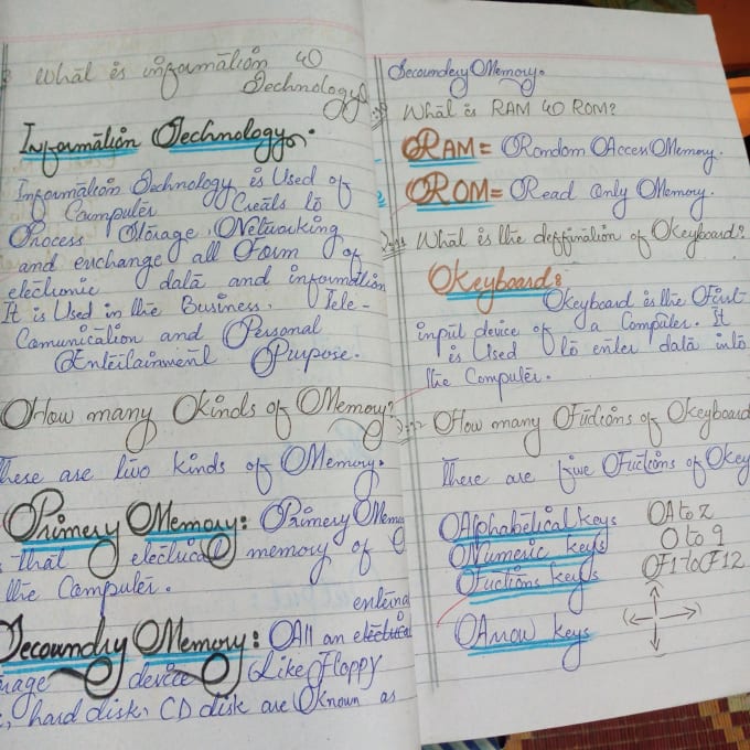 Do handwritting notes and latters by Umaira_ansari Fiverr
