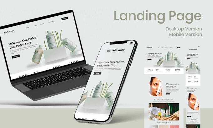 design and develop a professional landing page
