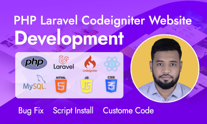 Develop website using php laravel and codeigniter by Maasuque | Fiverr