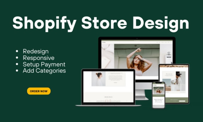 do design, redesign shopify store, single product store