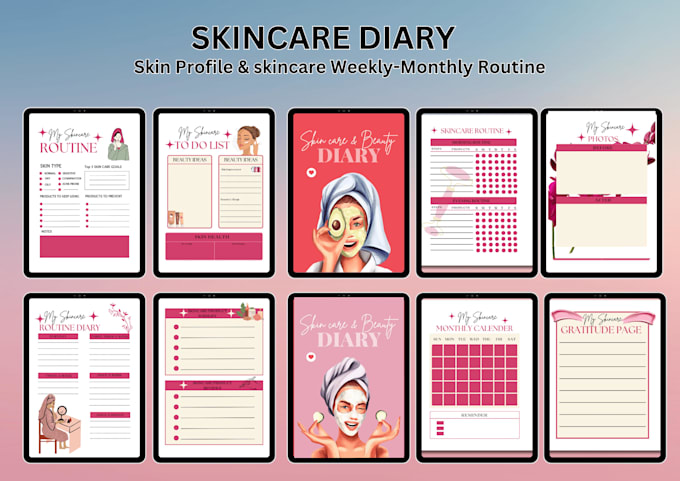 create kdp,etsy planner journal notebook, personal diary and page