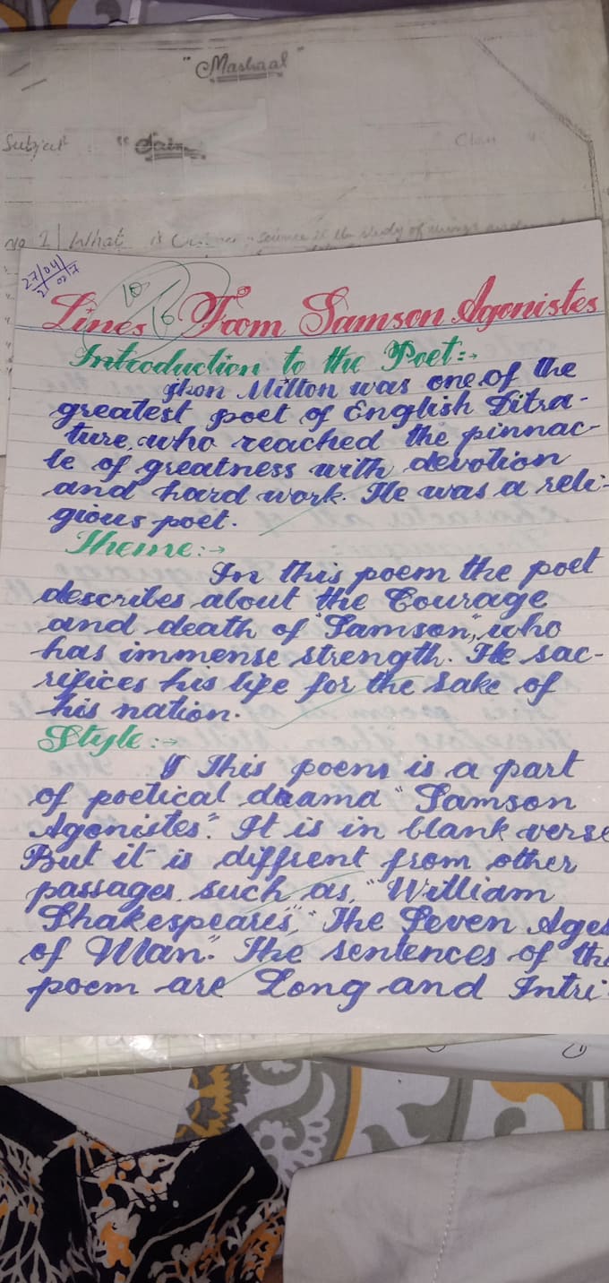 Handwrite notes and letters by Mishi0314 Fiverr