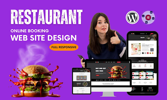 build an online booking restaurant website with wordpress elementor